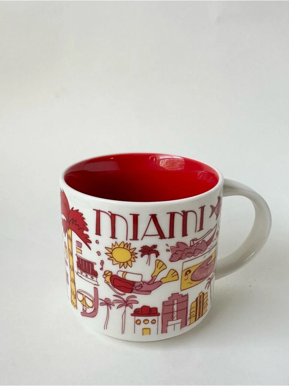 Starbucks Been There Series Miami Ceramic Coffee Mug, 14 Oz